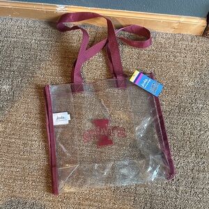 Iowa State Clear Trim Tote Bag with Logo
